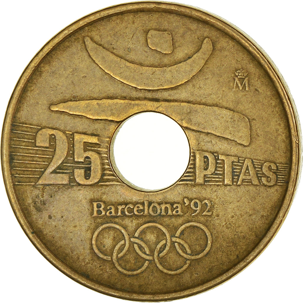Monnaie, Espagne, 25 Pesetas, 1990