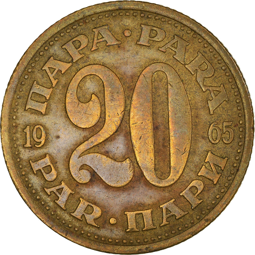 Münze, Jugoslawien, 20 Para, 1965