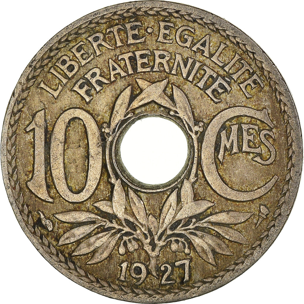 Monnaie, France, 10 Centimes, 1927