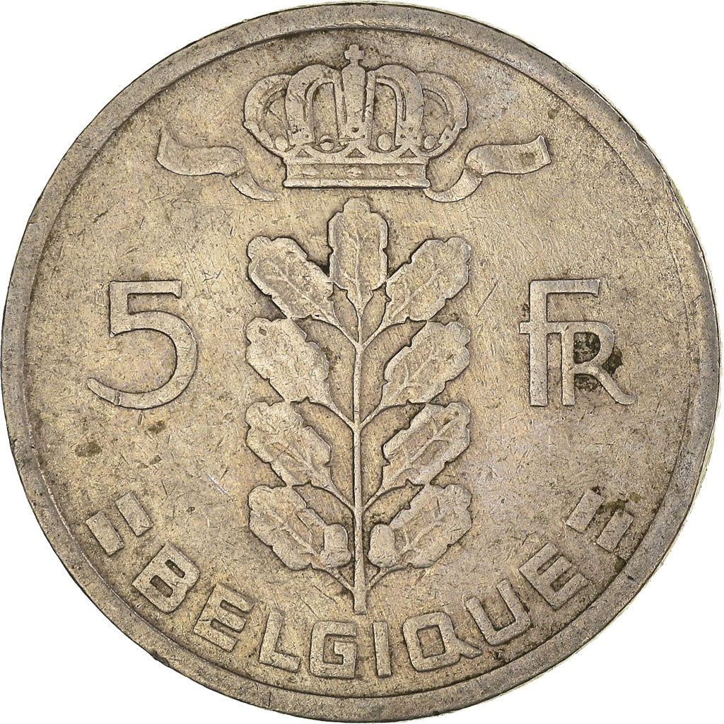 Moneta, Belgia, 5 Francs, 5 Frank, 1950