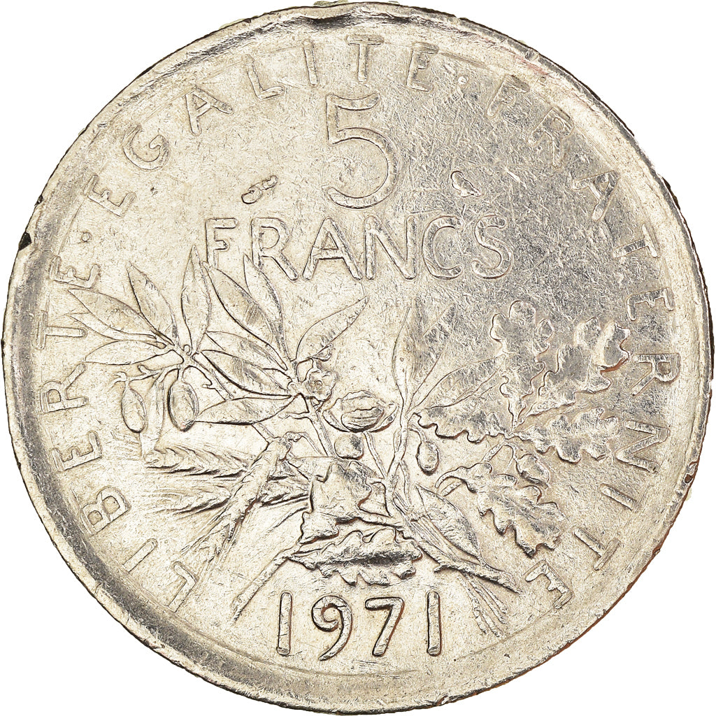 Coin, France, 5 Francs, 1971
