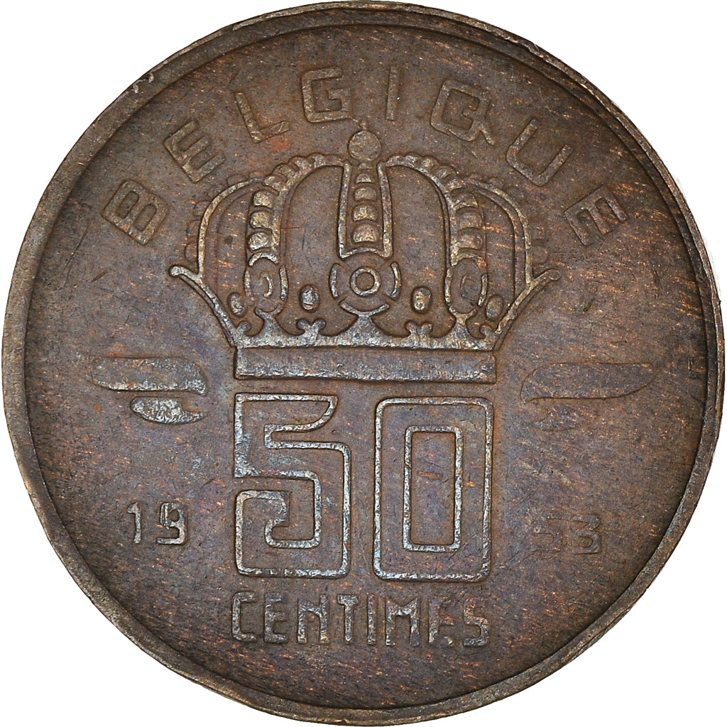 Moneta, Belgio, 50 Centimes, 1953