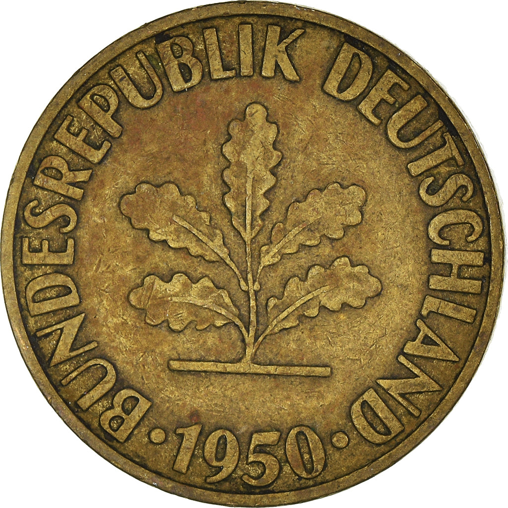 Moneta, Niemcy - RFN, 10 Pfennig, 1950