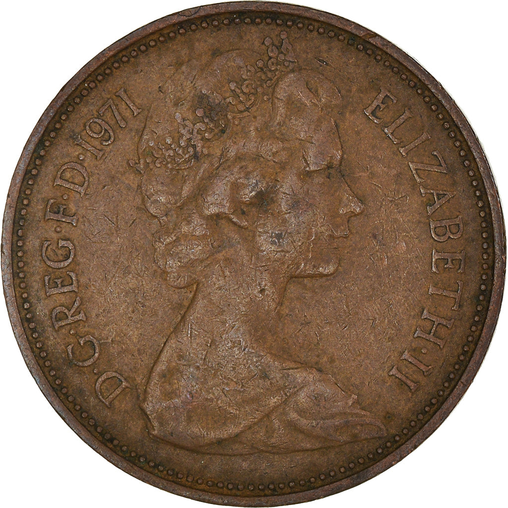 Moneta, Wielka Brytania, 2 New Pence, 1971