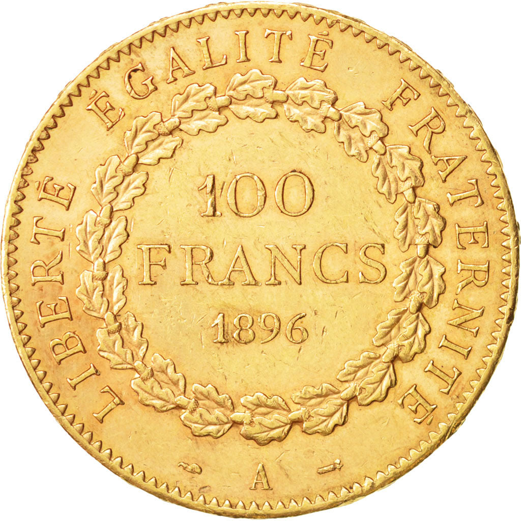 France, Génie, 100 Francs, 1896, Paris, AU(50-53), Gold, KM:832, Gadoury:1137