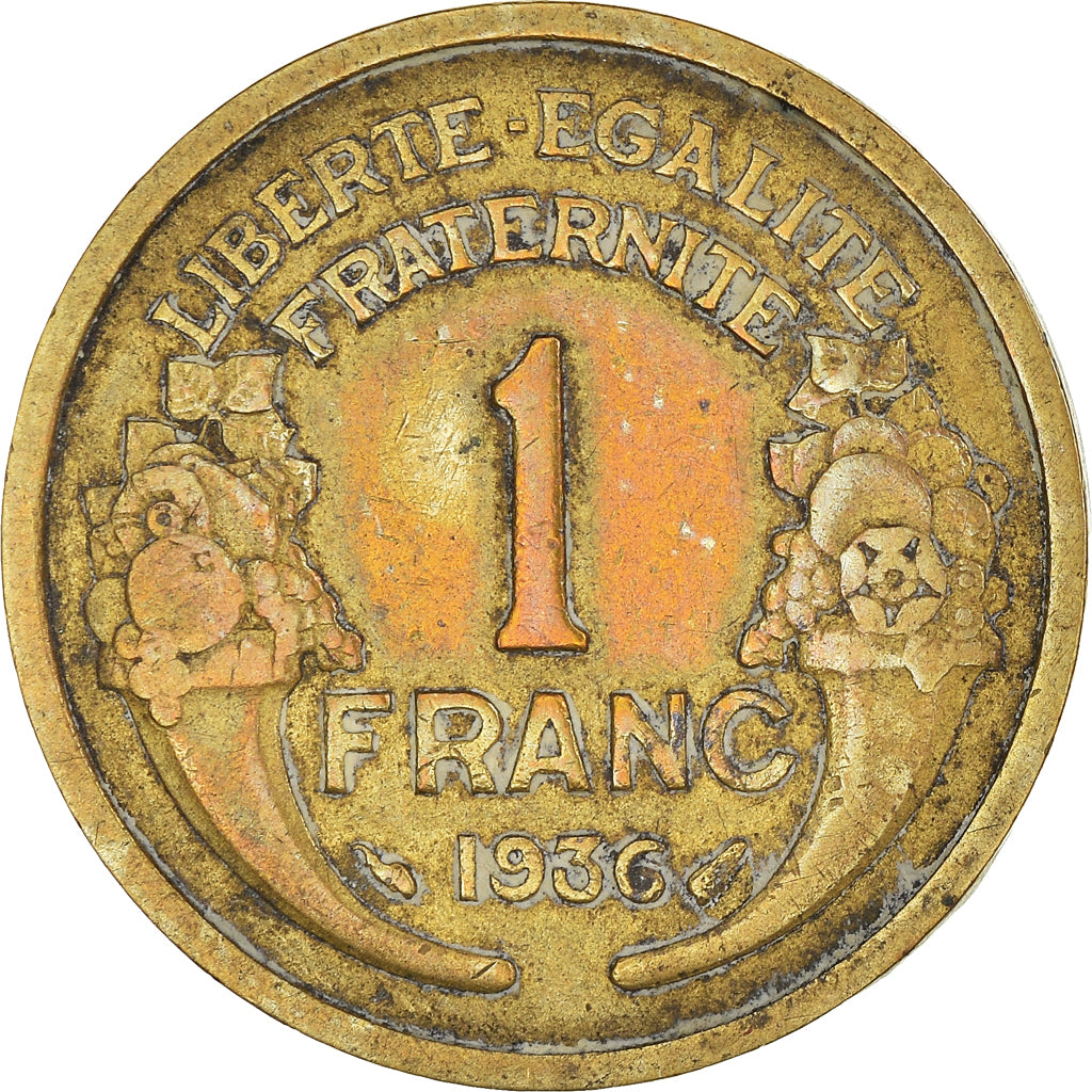 Moneta, Francia, Franc, 1936