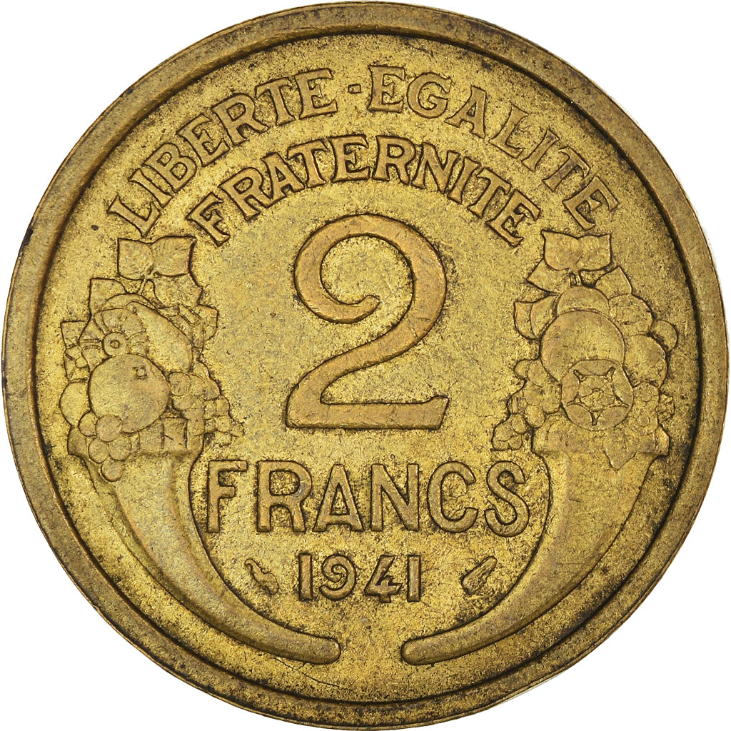 Moneta, Francia, 2 Francs, 1941