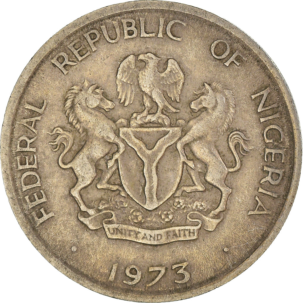 Monnaie, Nigéria, 10 Kobo, 1973