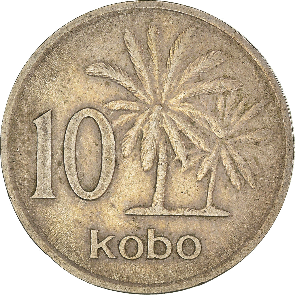 Monnaie, Nigéria, 10 Kobo, 1973
