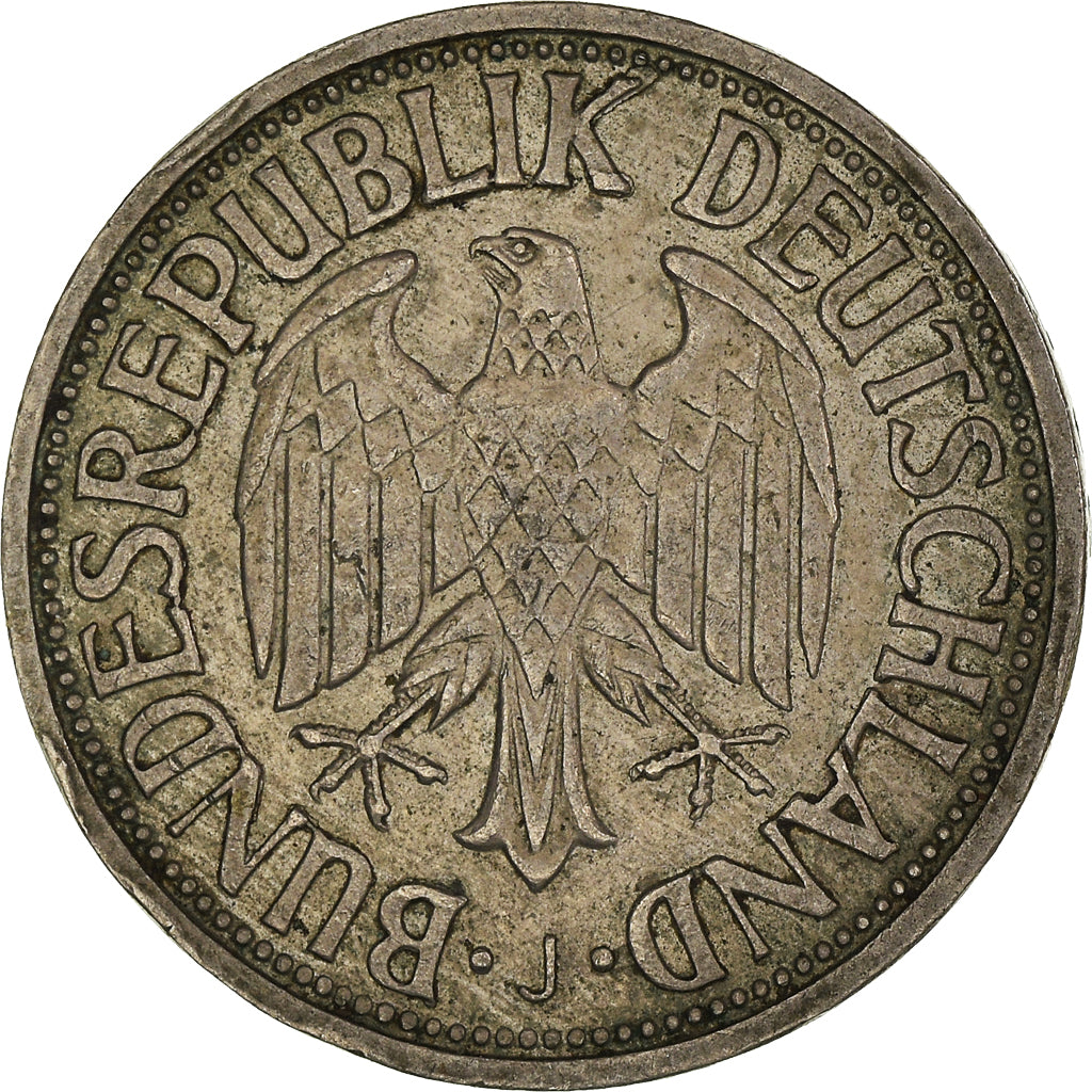 Moeda, ALEMANHA - REPÚBLICA FEDERAL, Mark, 1950