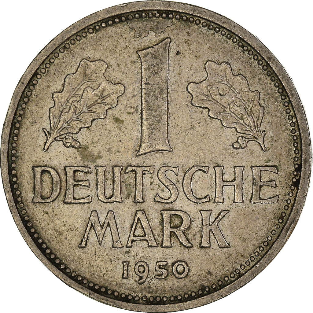 Moeda, ALEMANHA - REPÚBLICA FEDERAL, Mark, 1950