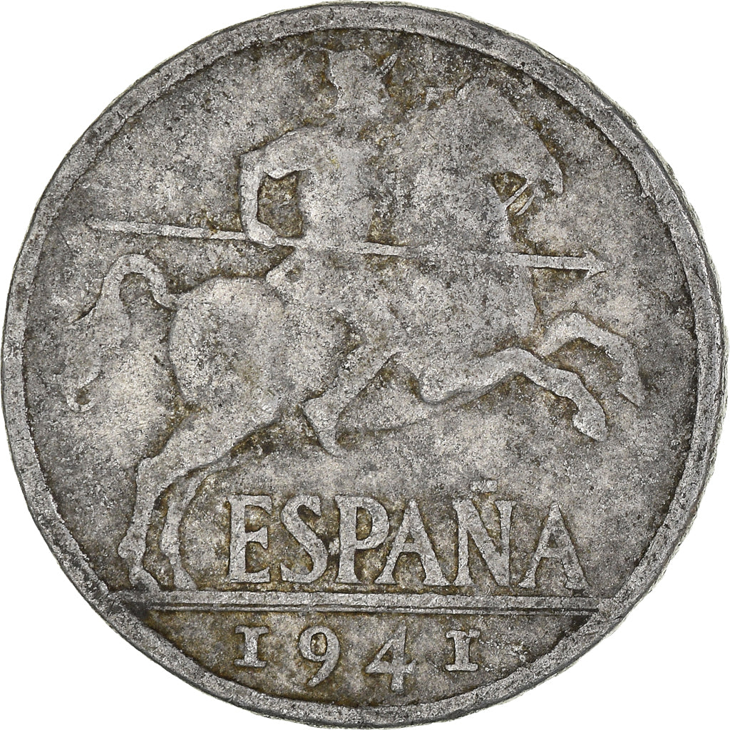 Moneta, Spagna, 10 Centimos, 1941