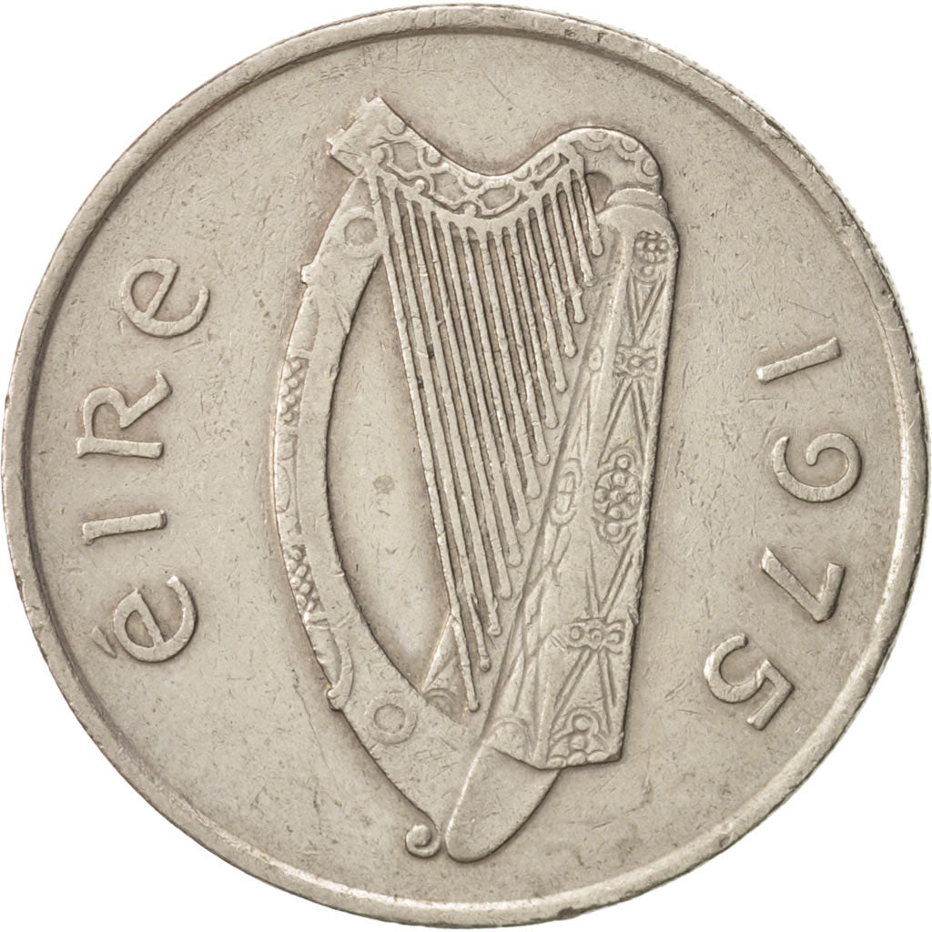 Coin, IRELAND REPUBLIC, 10 Pence, 1975, EF(40-45), Copper-nickel, KM:23