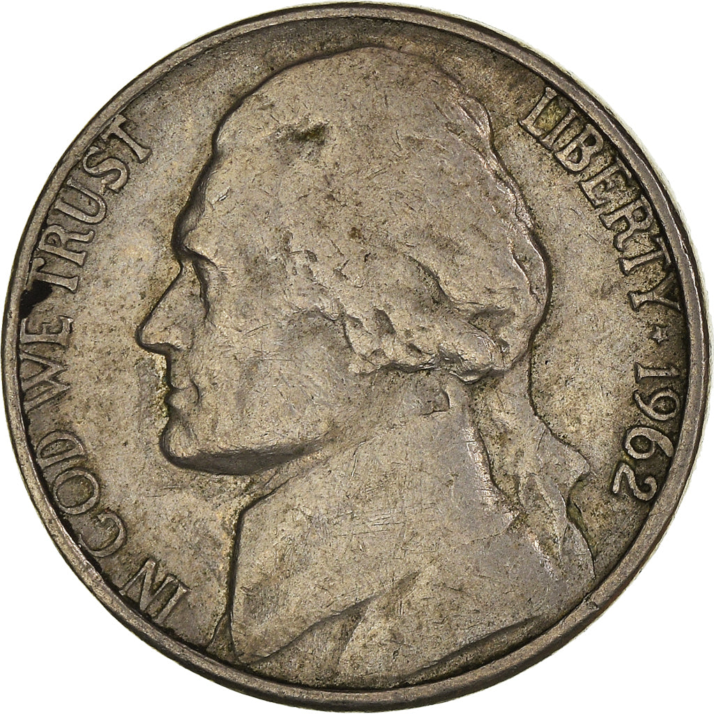 Moeda, Estados Unidos da América, 5 Cents, 1962