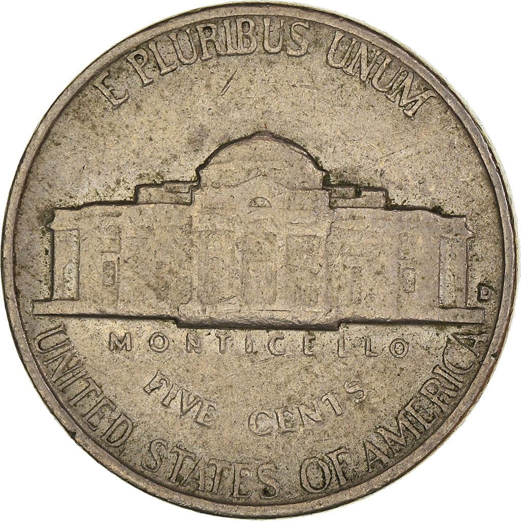 Moeda, Estados Unidos da América, 5 Cents, 1962