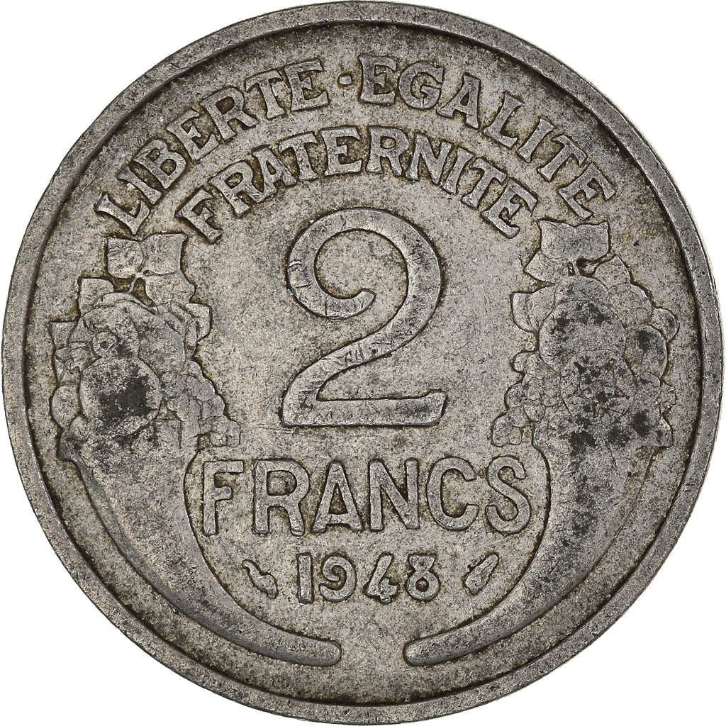 Moneta, Francia, 2 Francs, 1948