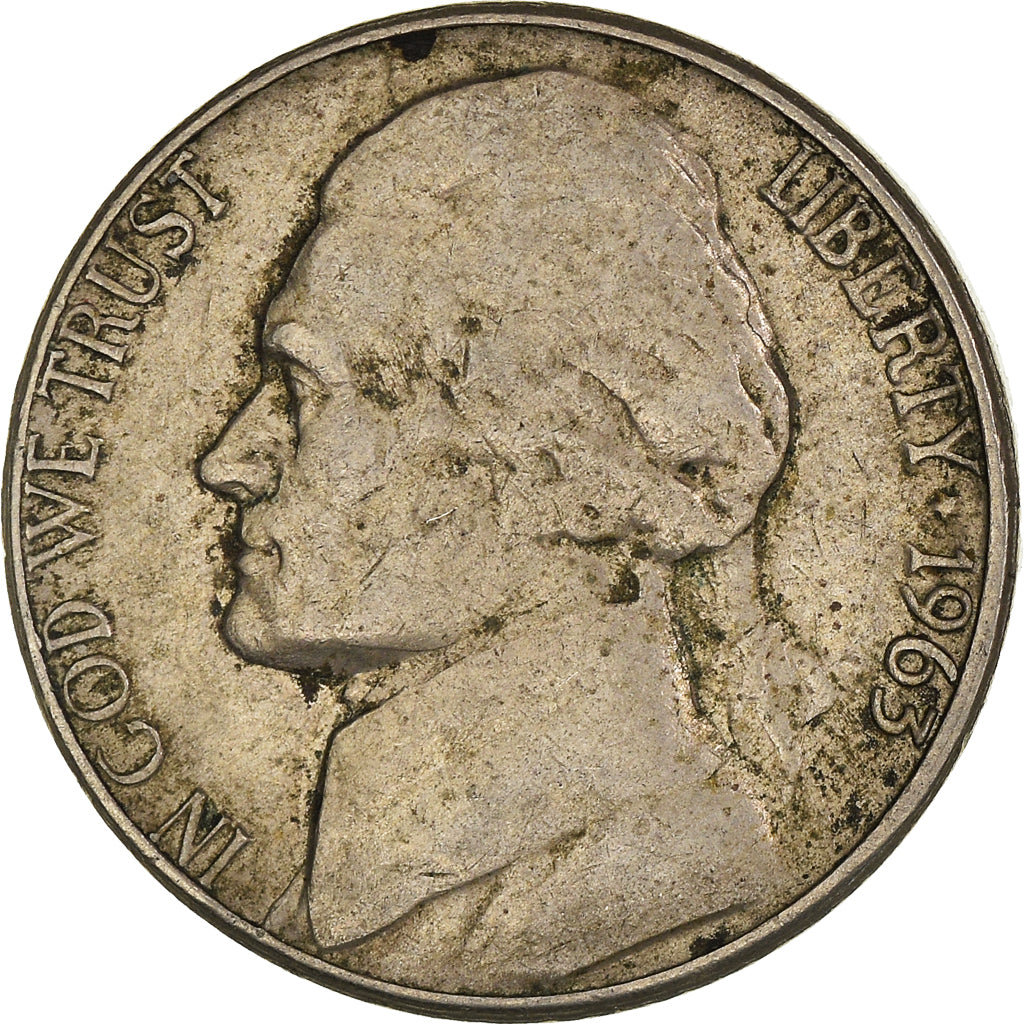 Moeda, Estados Unidos da América, 5 Cents, 1963