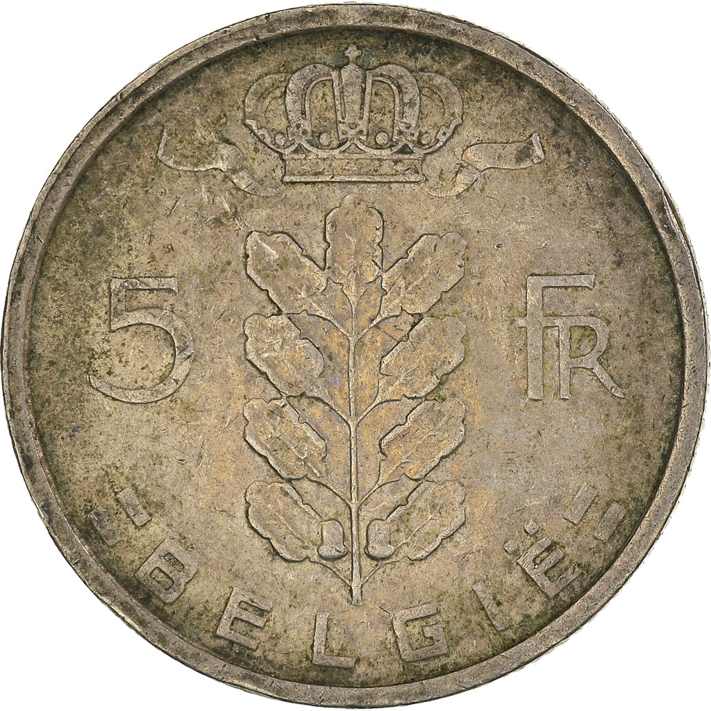Münze, Belgien, 5 Francs, 5 Frank, 1950
