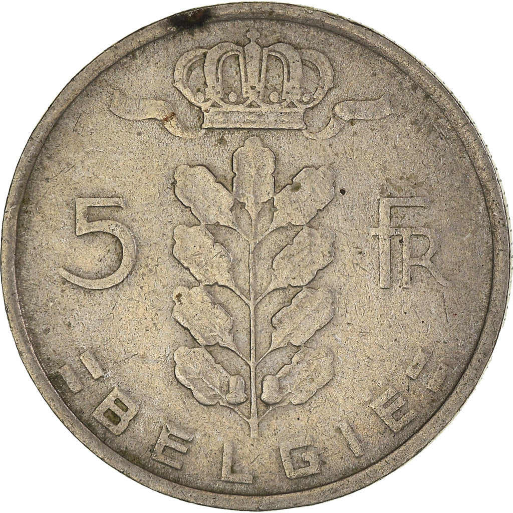 Munten, België, 5 Francs, 5 Frank, 1950