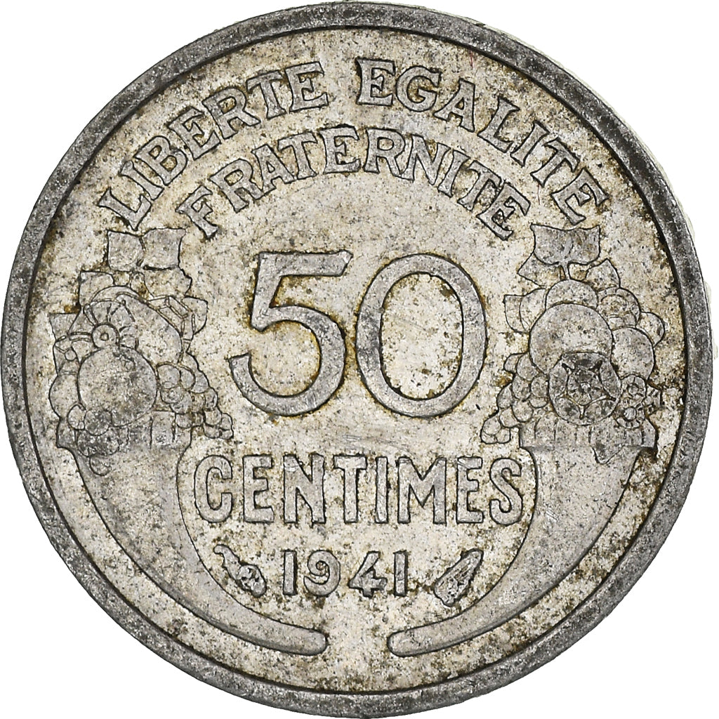 Moneta, Francja, 50 Centimes, 1941