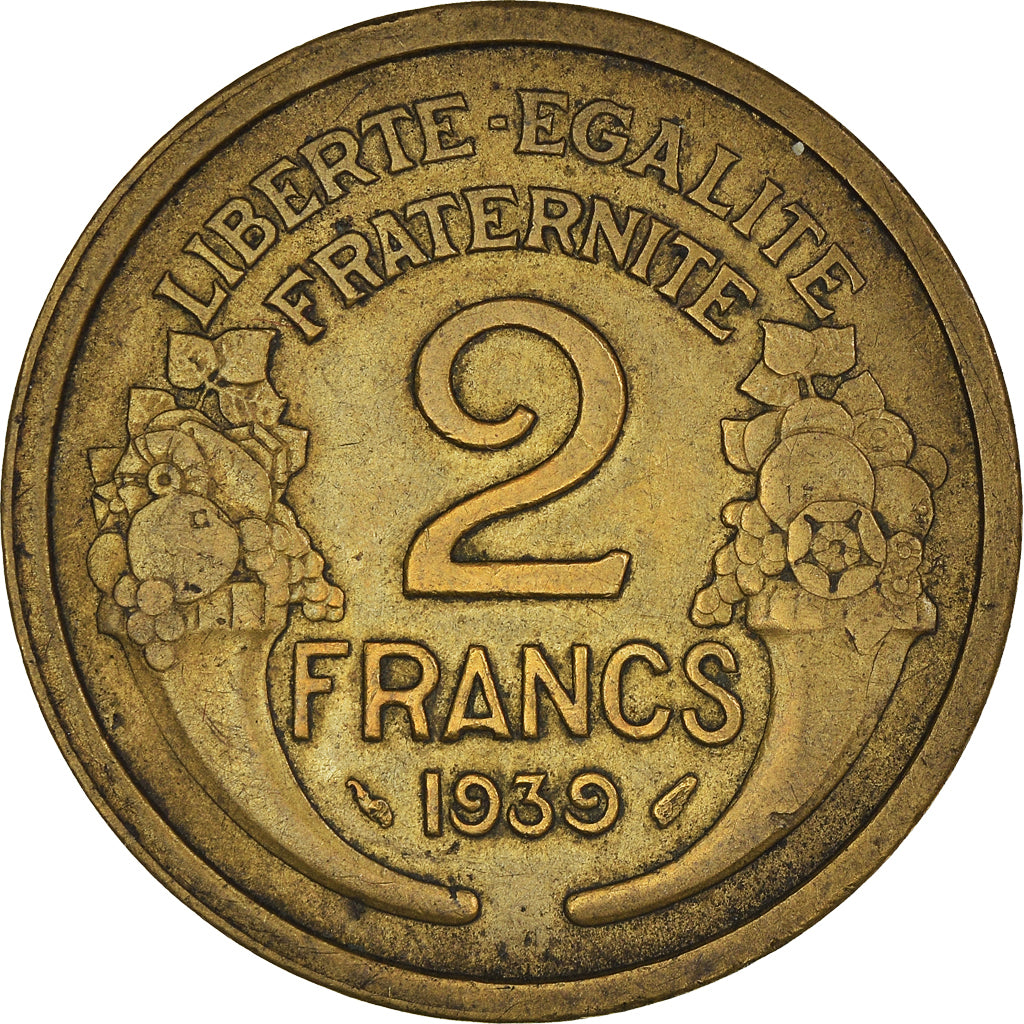 Moneta, Francia, 2 Francs, 1939