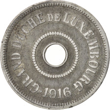 Luxembourg, Charlotte, 25 Centimes, 1916, EF(40-45), Zinc, KM:29