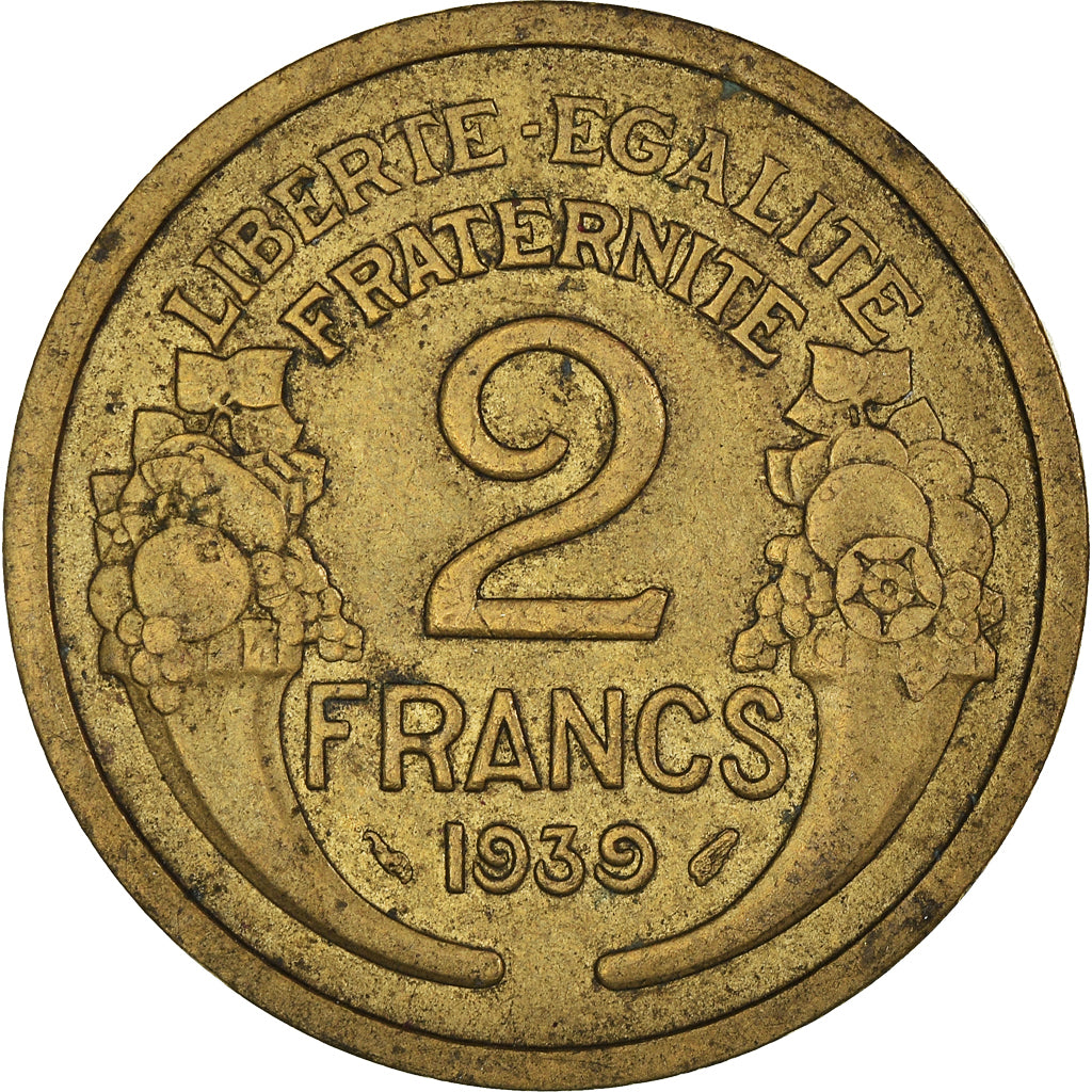 Moneta, Francia, 2 Francs, 1939
