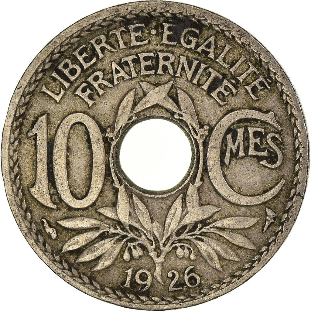 Moeda, França, 10 Centimes, 1926