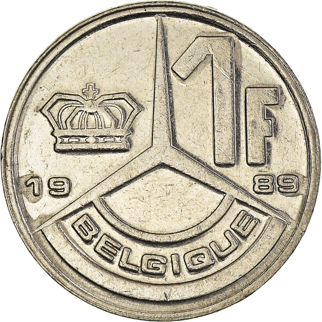 Coin, Belgium, Franc, 1989