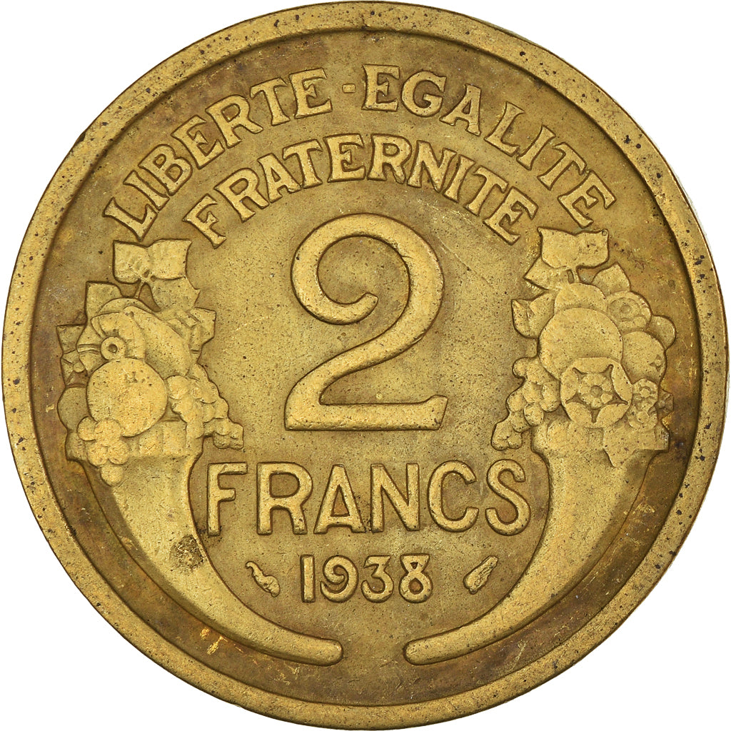 Moneta, Francia, 2 Francs, 1938