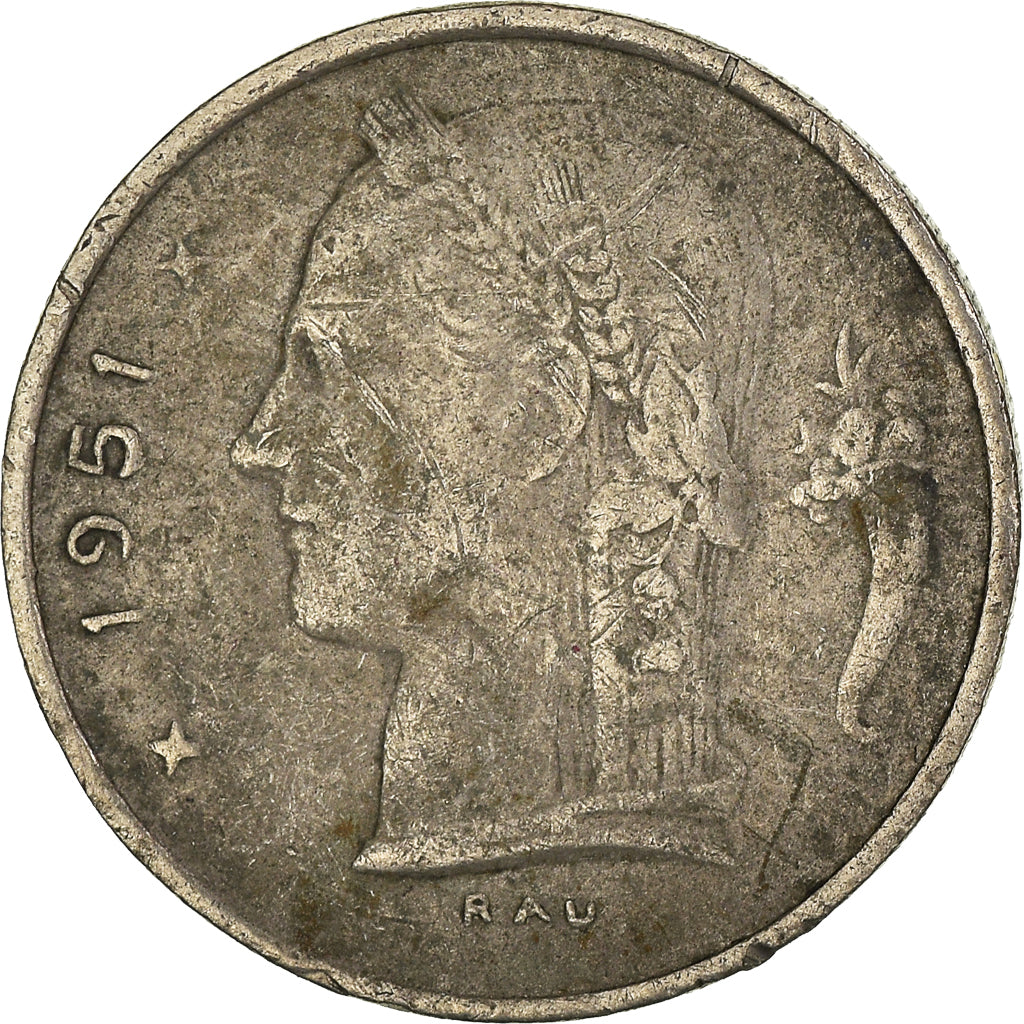 Coin, Belgium, Franc, 1951