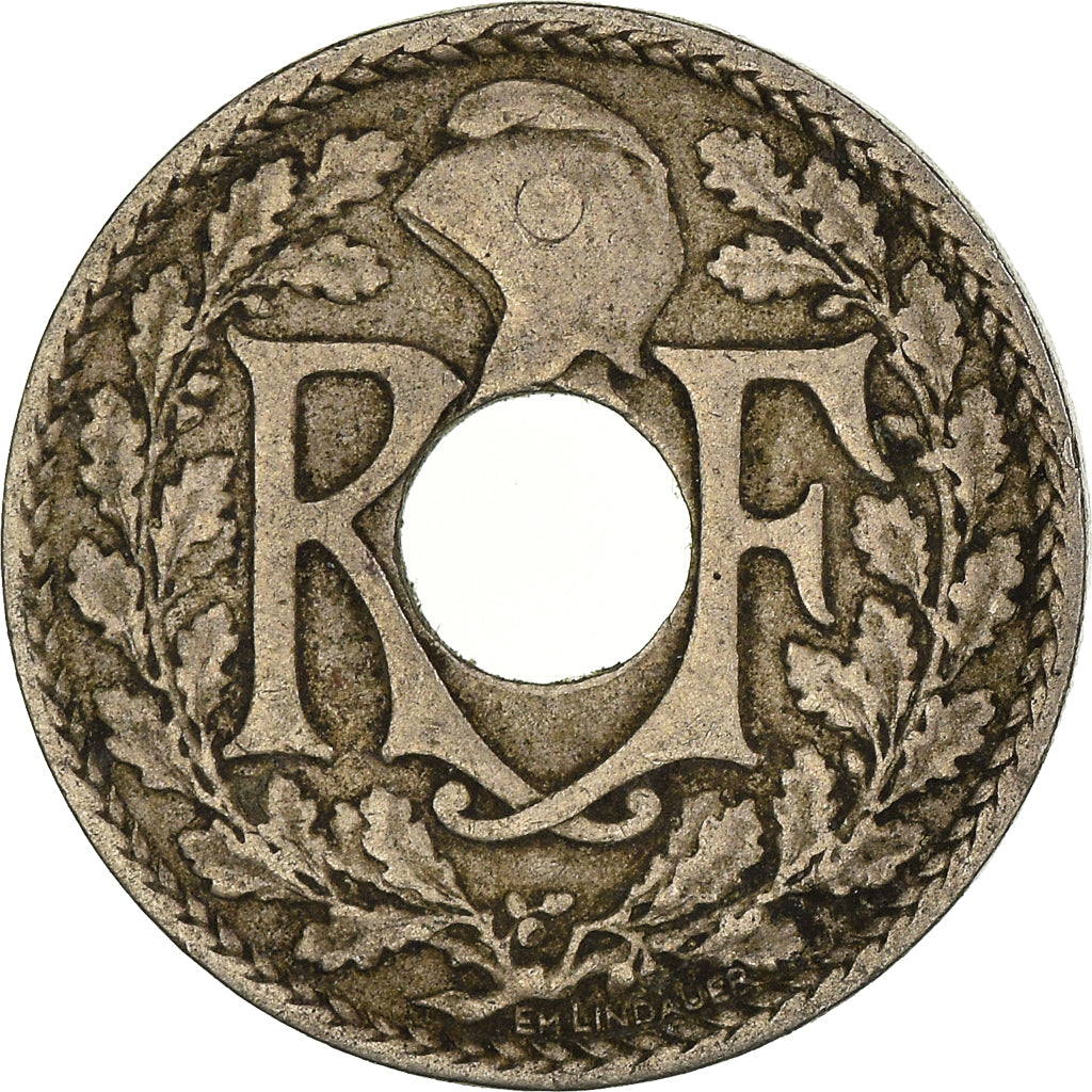 Moneta, Francja, 5 Centimes, 1919