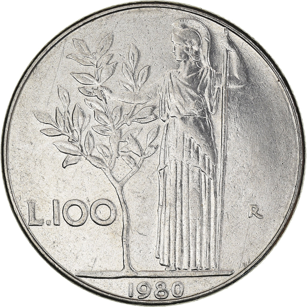 Moneda, Italia, 100 Lire, 1980
