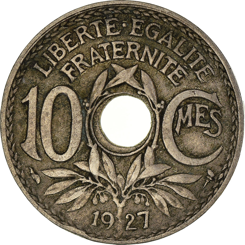 Coin, France, 10 Centimes, 1927
