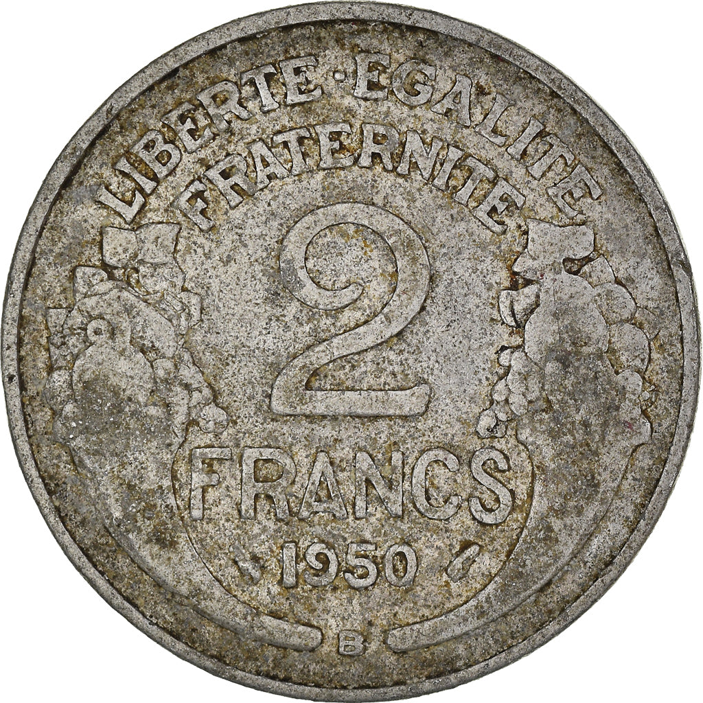 Moneda, Francia, 2 Francs, 1950