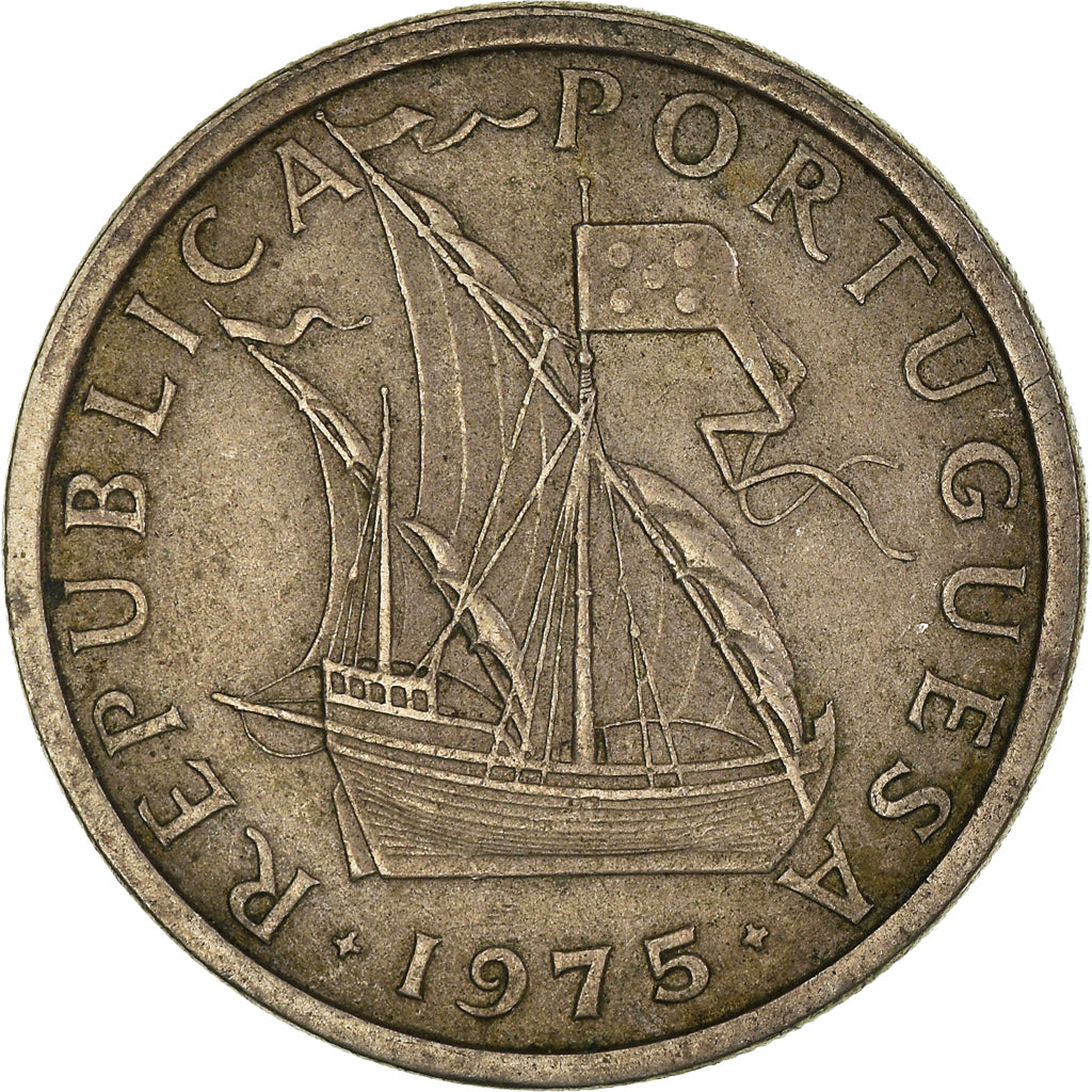 Moneta, Portogallo, 5 Escudos, 1975