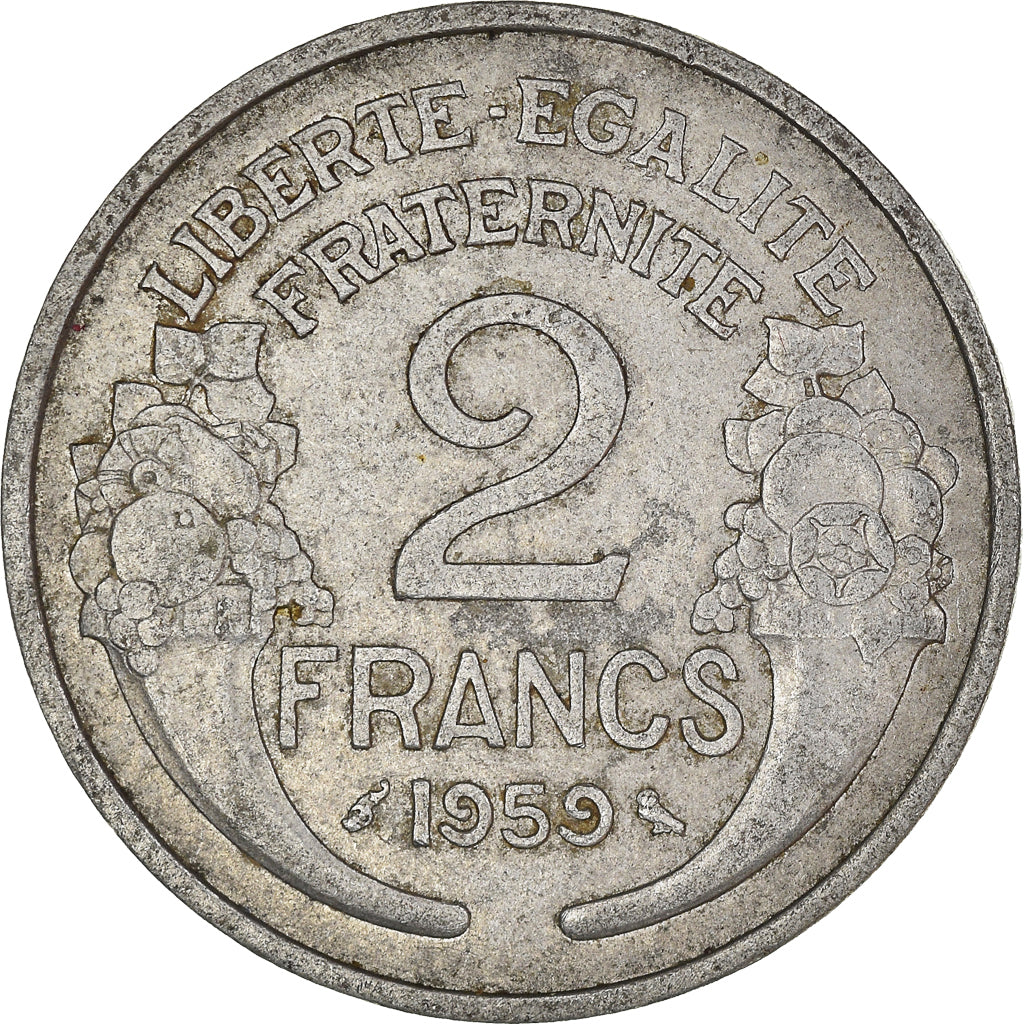 Moneta, Francia, 2 Francs, 1959