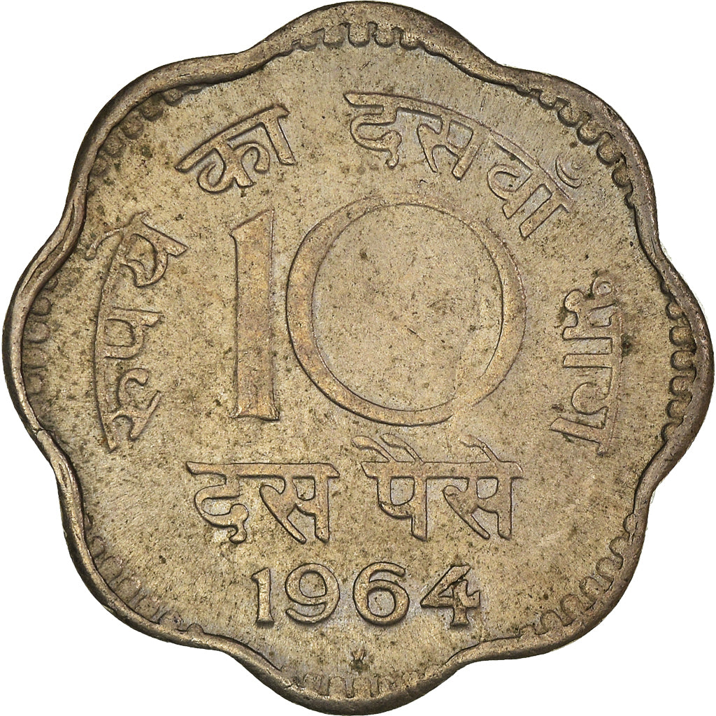 Moneta, INDIE-REPUBLIKA, 10 Paise, 1964