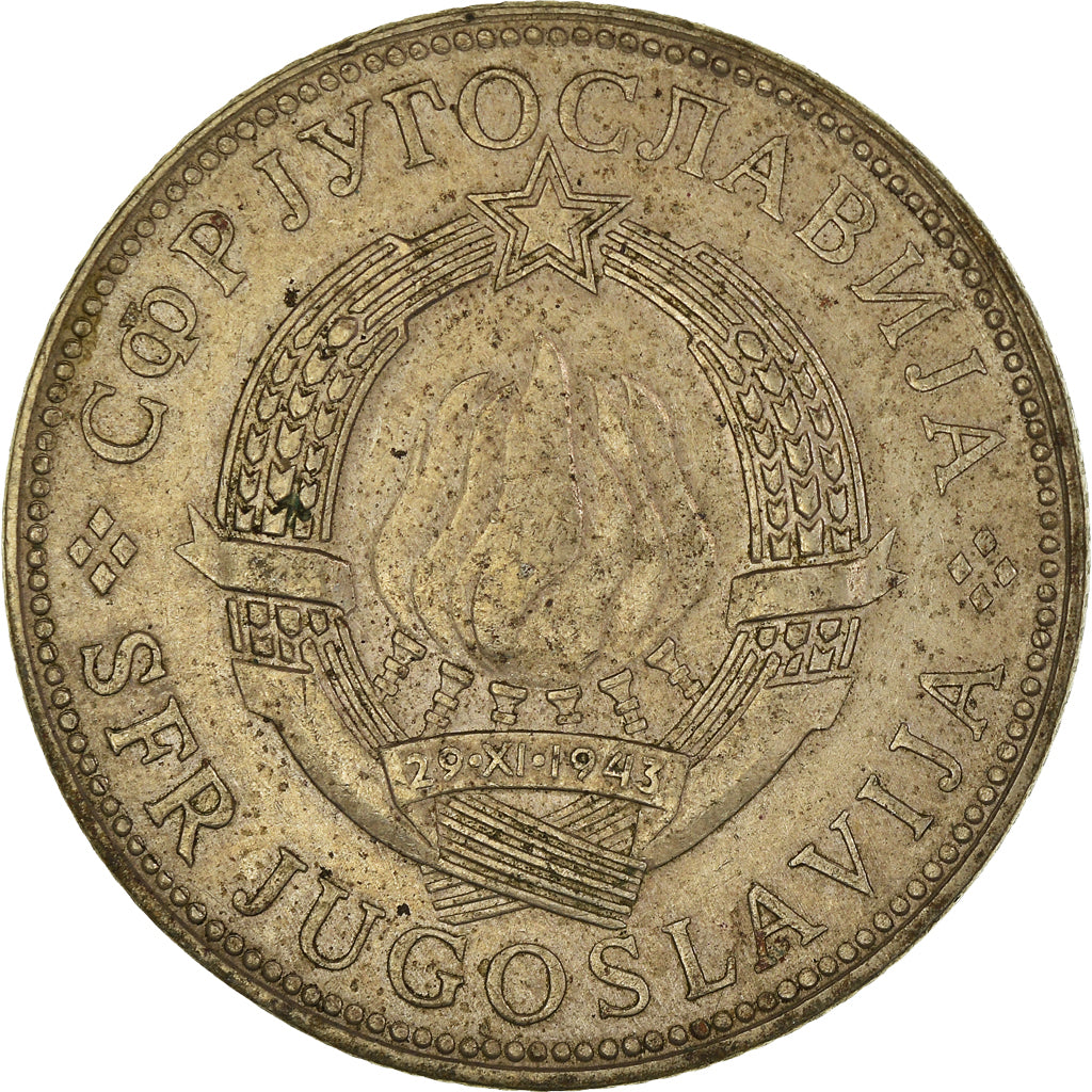 Münze, Jugoslawien, 10 Dinara, 1976