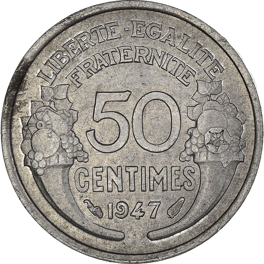 Moneta, Francja, 50 Centimes, 1947