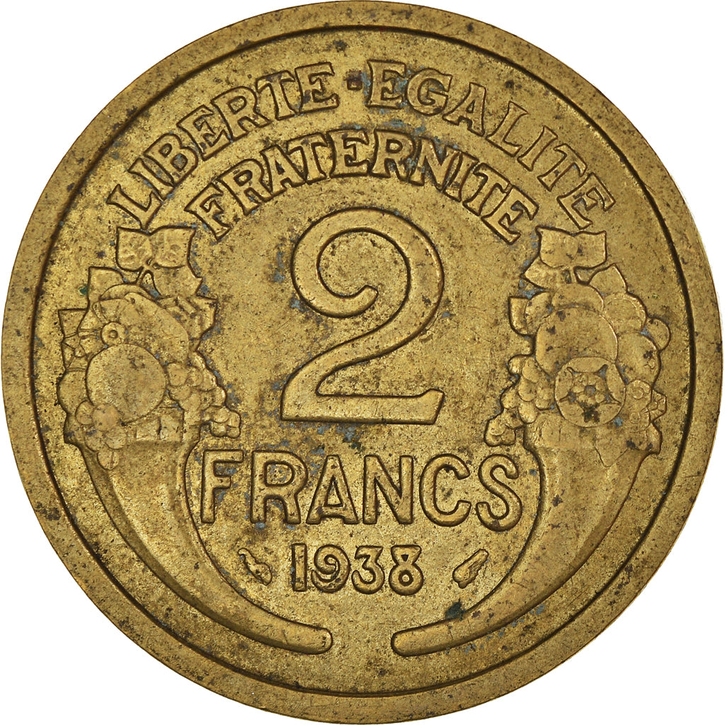 Moneta, Francia, 2 Francs, 1938