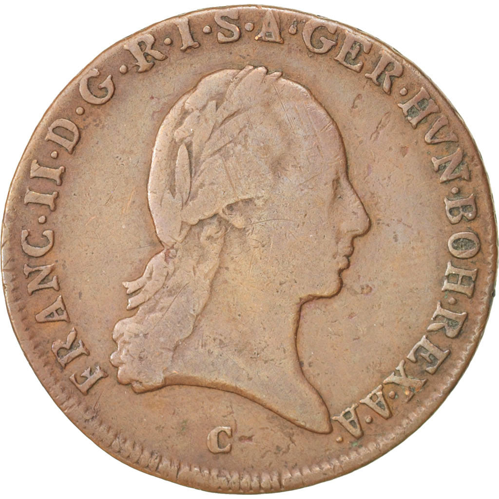 Austria, Franz II (I), 3 Kreuzer, 1800, Prague, VF(30-35), Copper, KM:2115.3