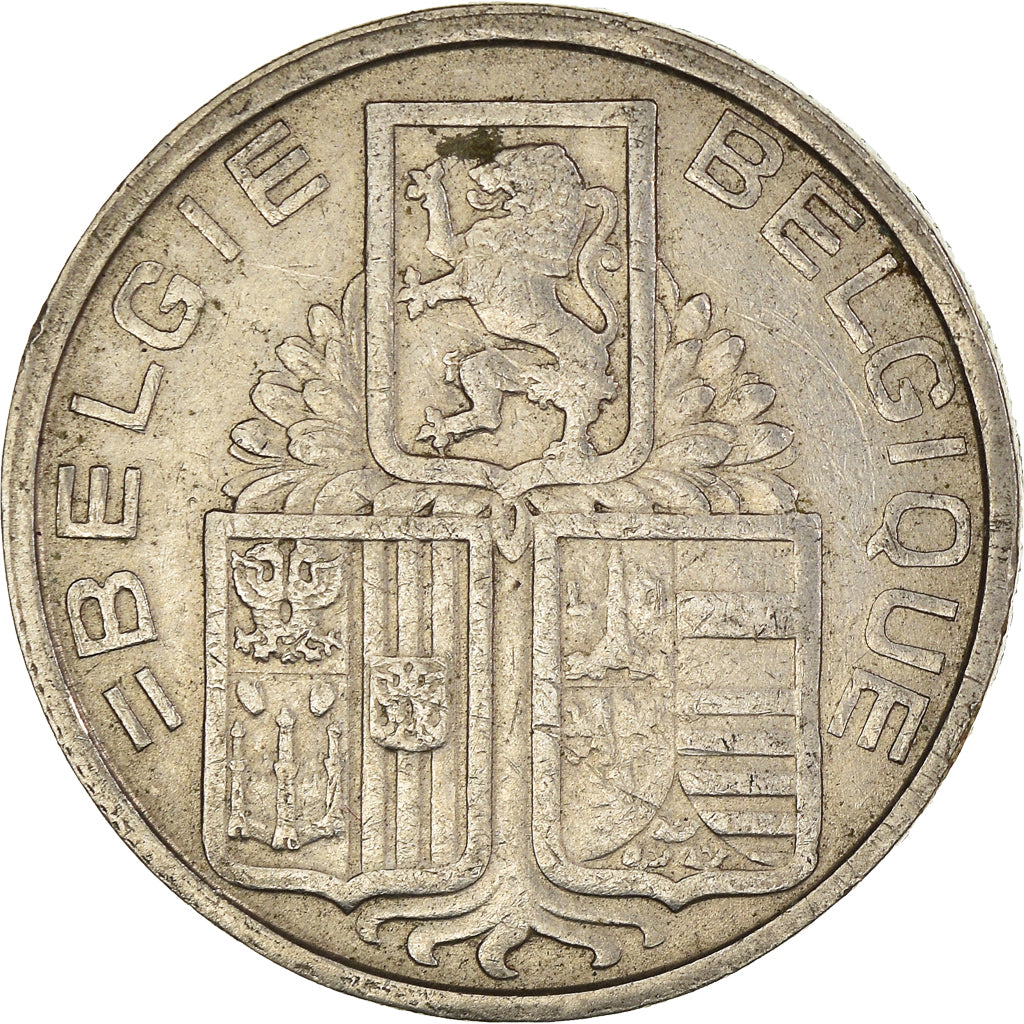Munten, België, 5 Francs, 5 Frank, 1939