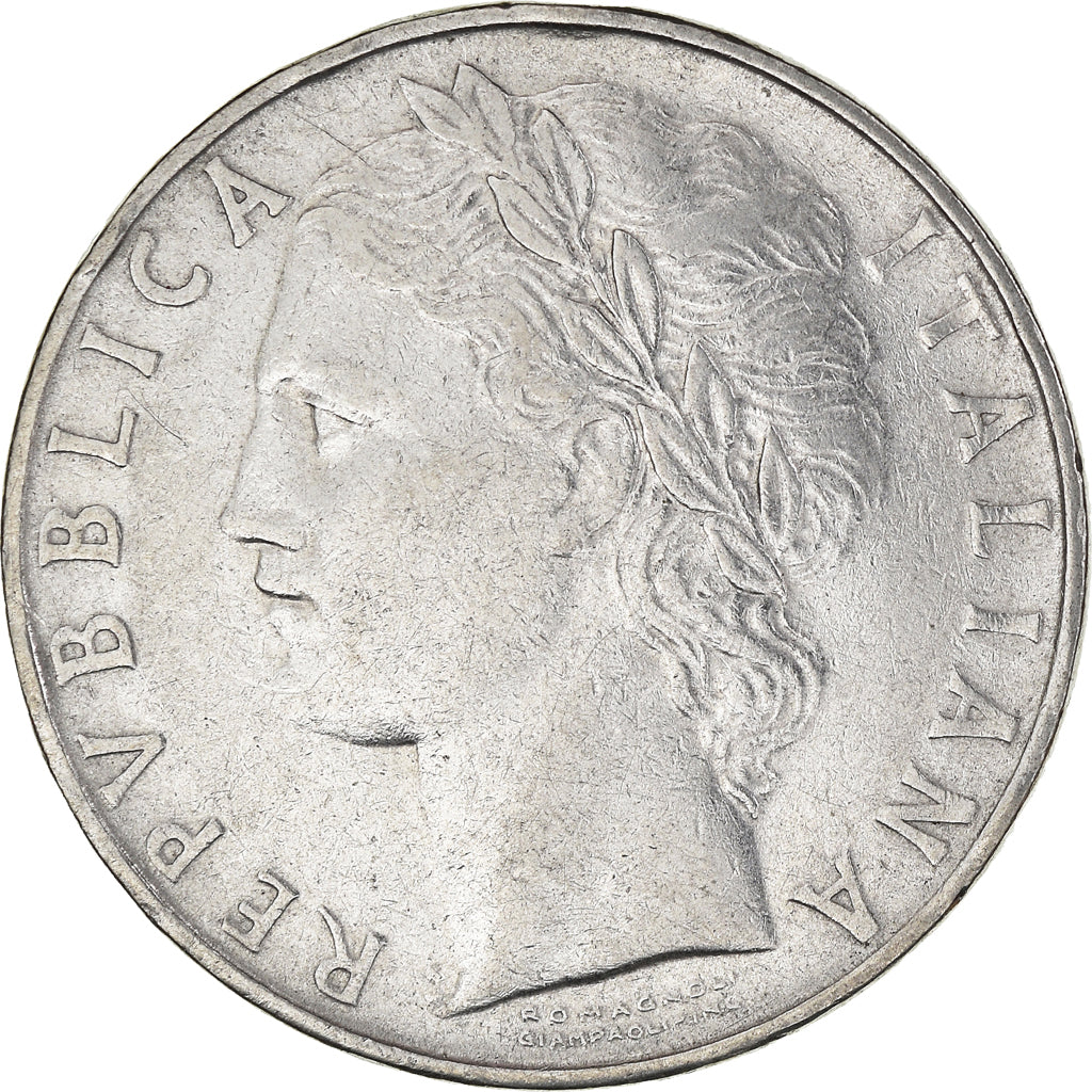 Moneda, Italia, 100 Lire, 1957