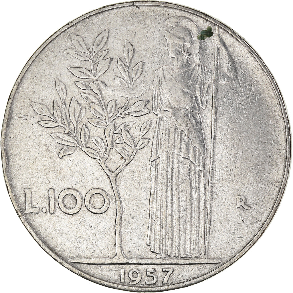 Moneda, Italia, 100 Lire, 1957