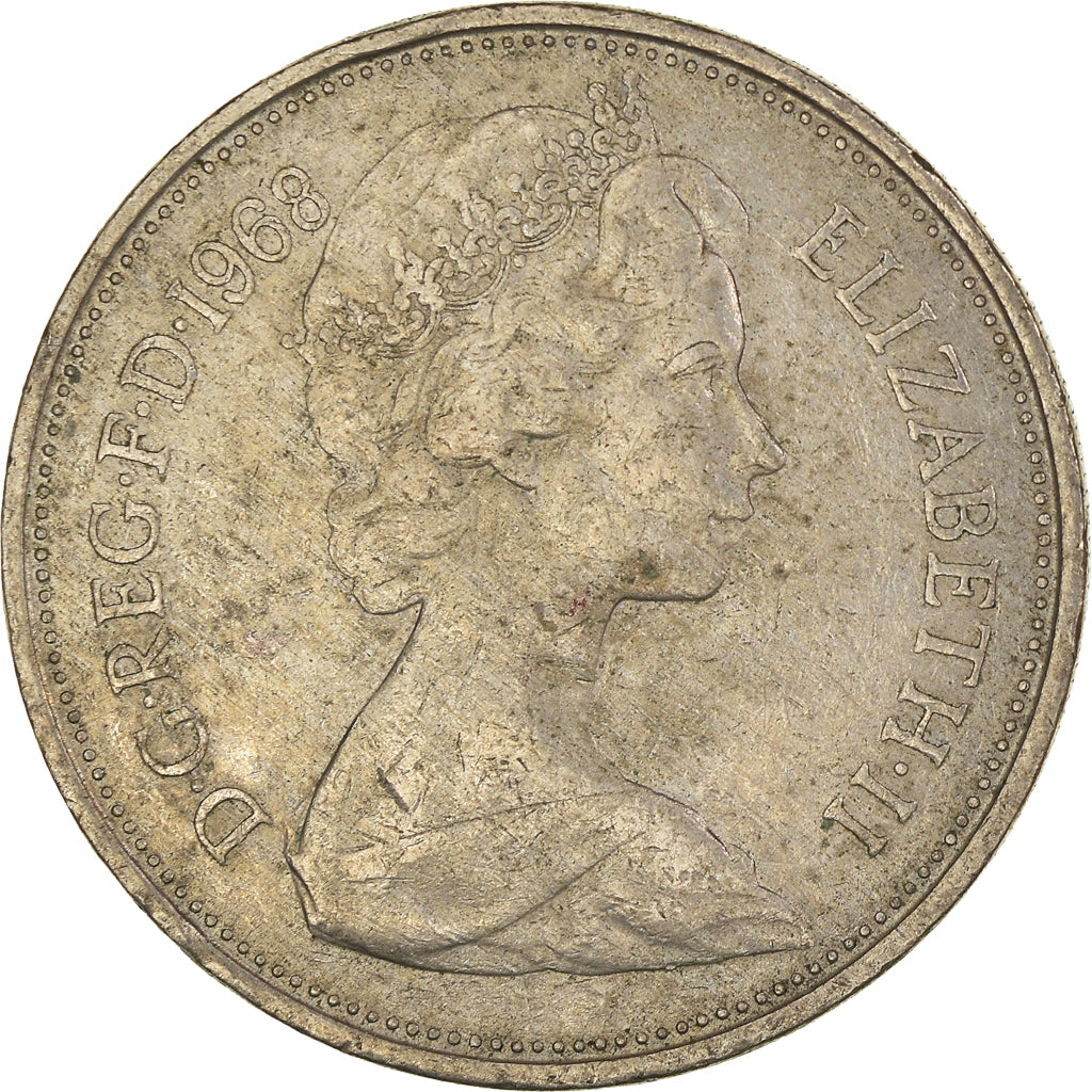 Munten, Groot Bretagne, 10 New Pence, 1968