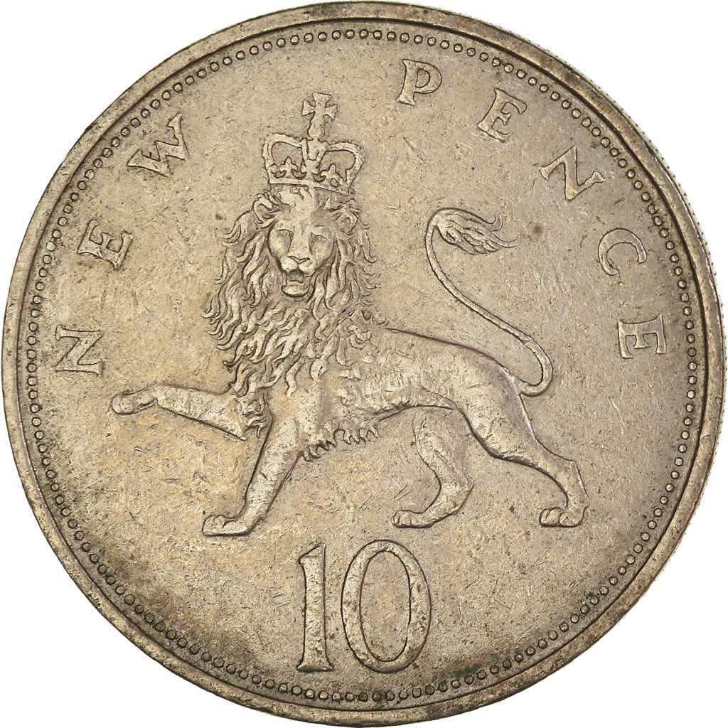 Munten, Groot Bretagne, 10 New Pence, 1968