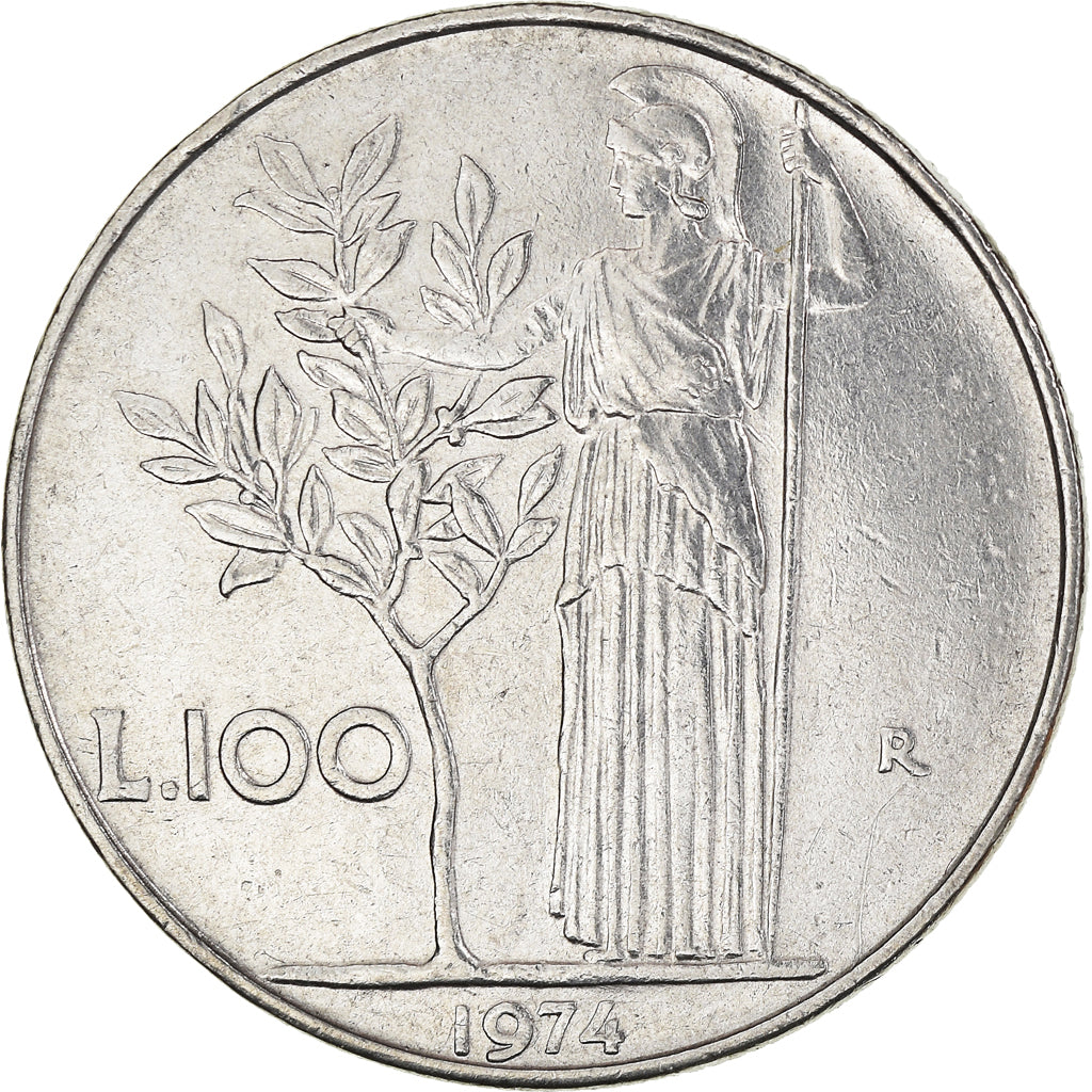 Coin, Italy, 100 Lire, 1974
