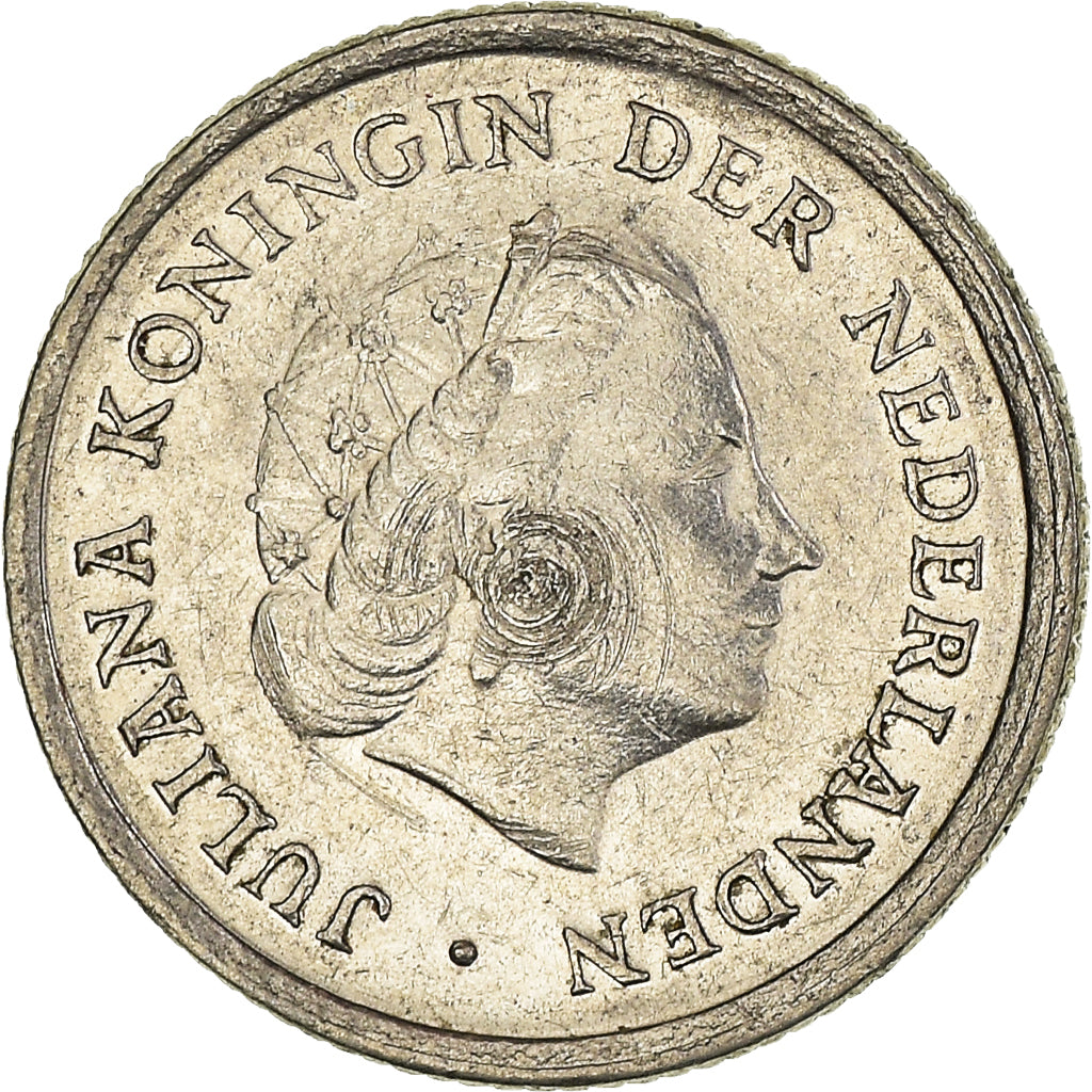 Moeda, Países Baixos, 10 Cents, 1967
