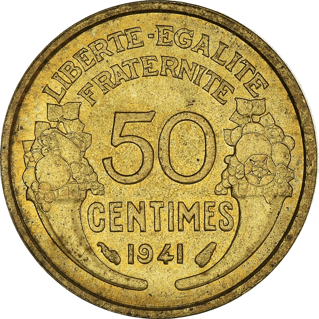 Munten, Frankrijk, 50 Centimes, 1941